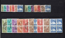 FREI LOT <12> MIT 4-erBLOCKS(0/**) 1934-52