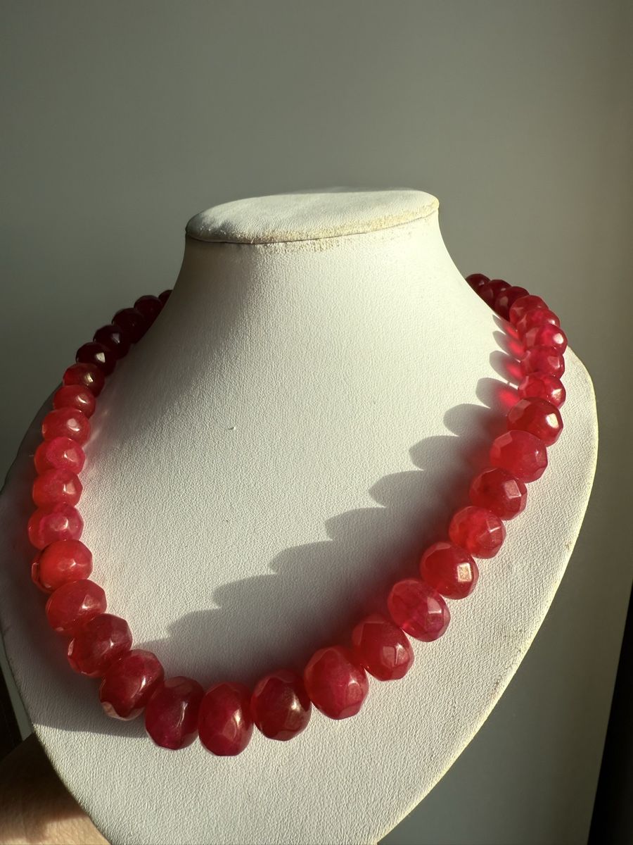 Catenine: Rote Jade Kette NEU – Nuovo e nell'imballaggio originale da Basel venduto da Chili007 3