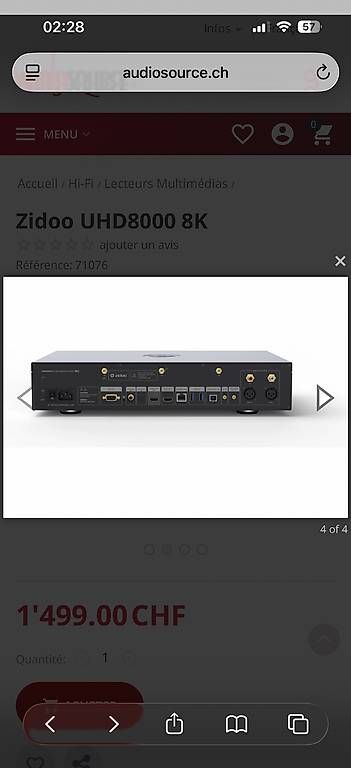 Systèmes audio & multimédias: Zidoo UHD8000 – Neuf avec emballage d'origine à rolle par sinani03 2