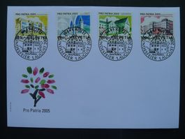 2005 Nr. B288-B291 auf Brief mit Vollstempel Rütli