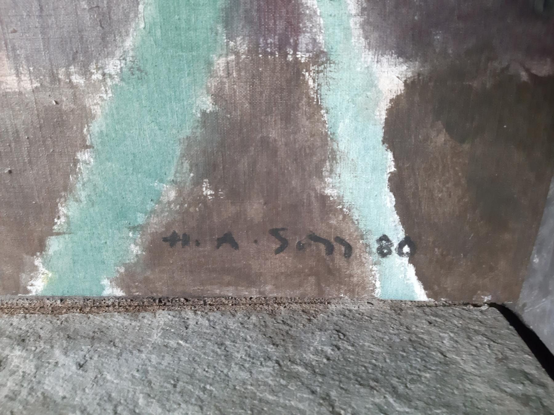 Dipinti: Ein riesiges Gemälde (Öl oder Acryl) Hermann Alfred Sigg – Usato da Wallisellen venduto da zappenduster 4