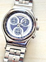 Chronograph Swatch Irony Edelstahl blau gebraucht