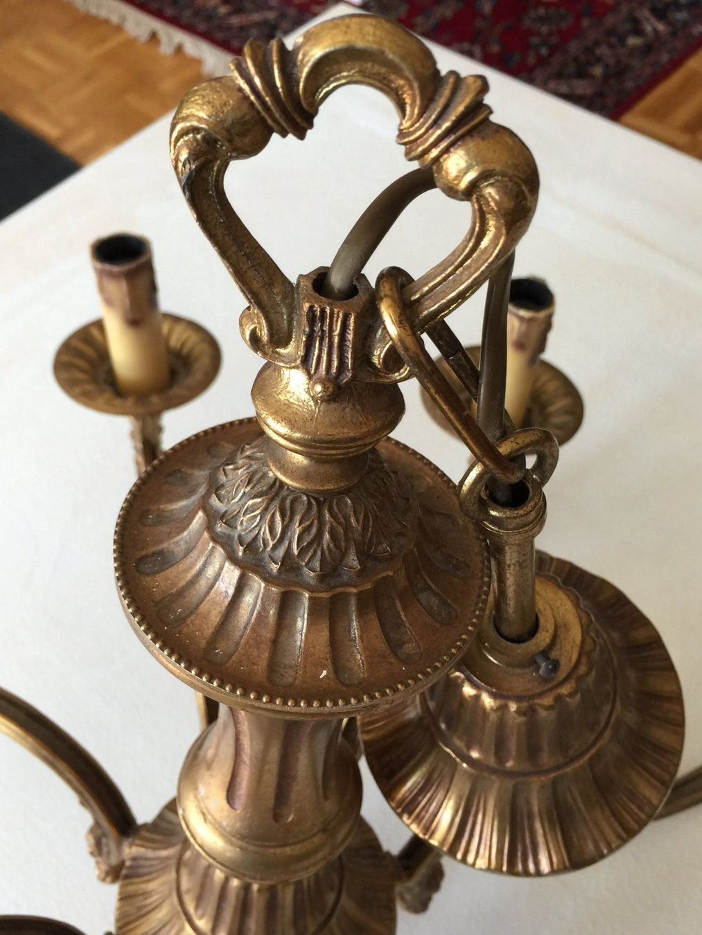 Lampadari & plafoniere: Lustre en bronze 8 branches – Usato da Cossonay-ville venduto da Super-Price-Quality 8