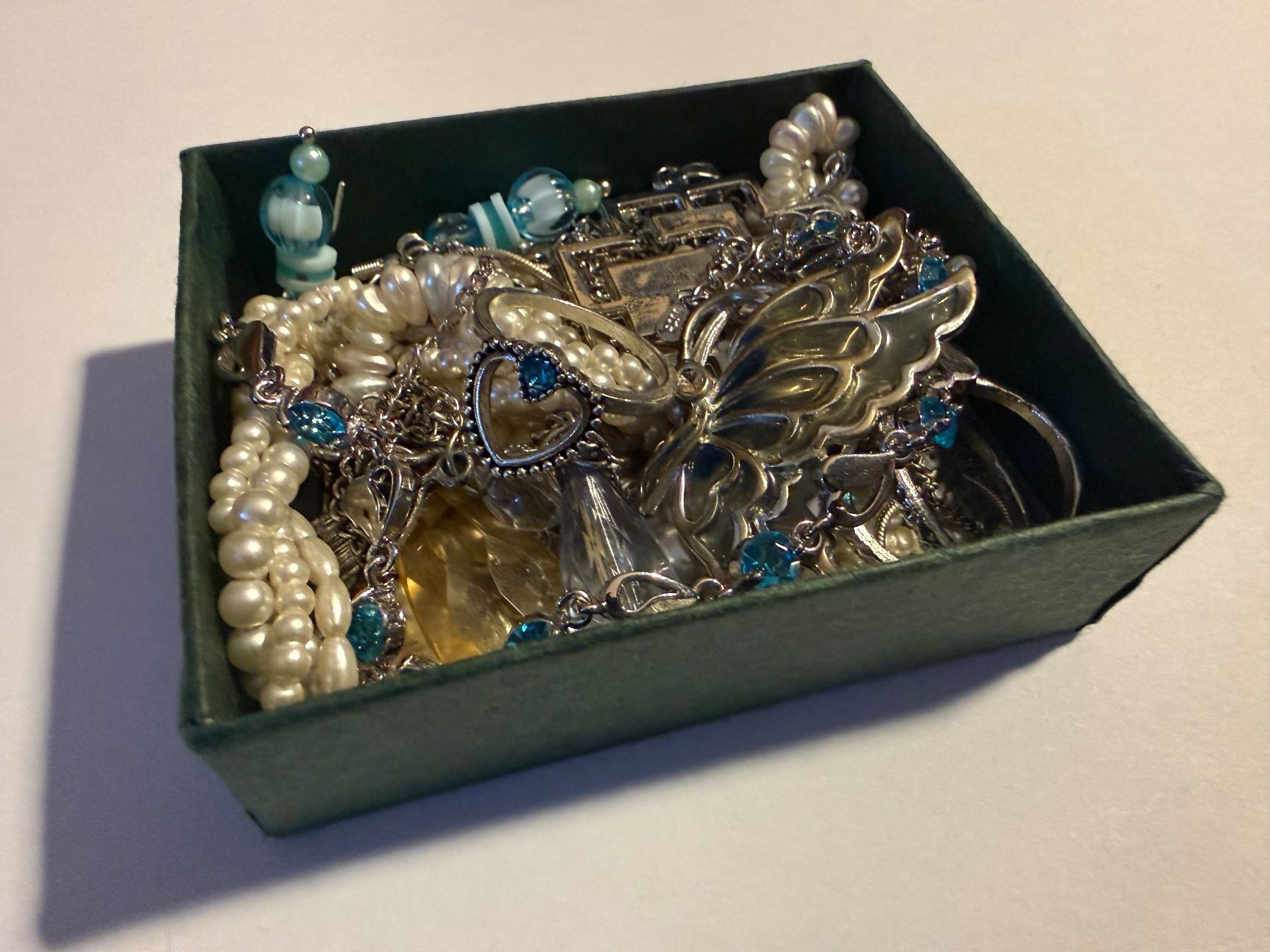 Sonstiger Schmuck: Modeschmuck-Konvolut, silber (20) – Gebraucht aus Dachsen von Lor_sch 1