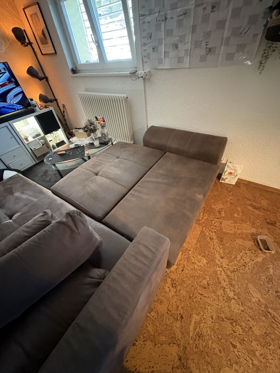 Divani: Gemütliches braunes Sofa – Usato da Gurmels venduto da lza_76gd 2
