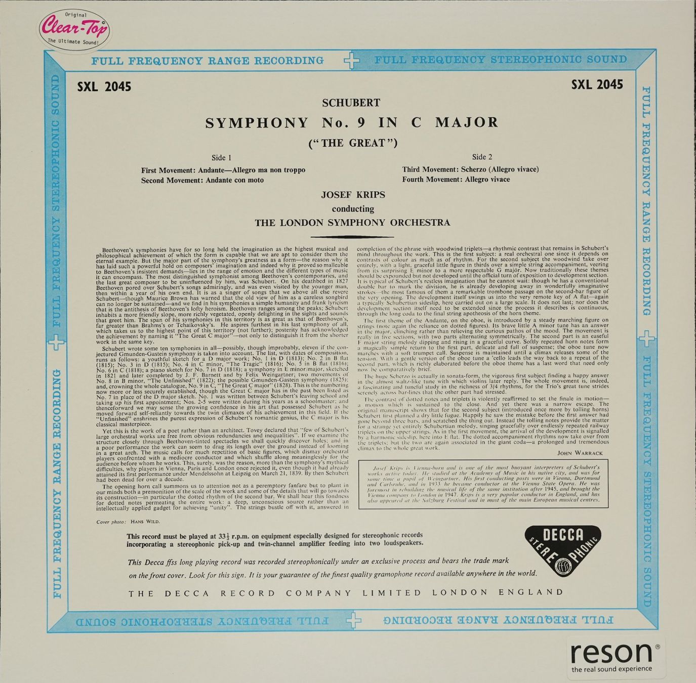 Schallplatten: Decca SXL 2045 RI / Schubert Symphony No. 9 – Neu (gemäss Beschreibung) aus Brunnen von Techfreak1 1