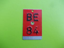 Velonummer / Fahrradnummer BE 84