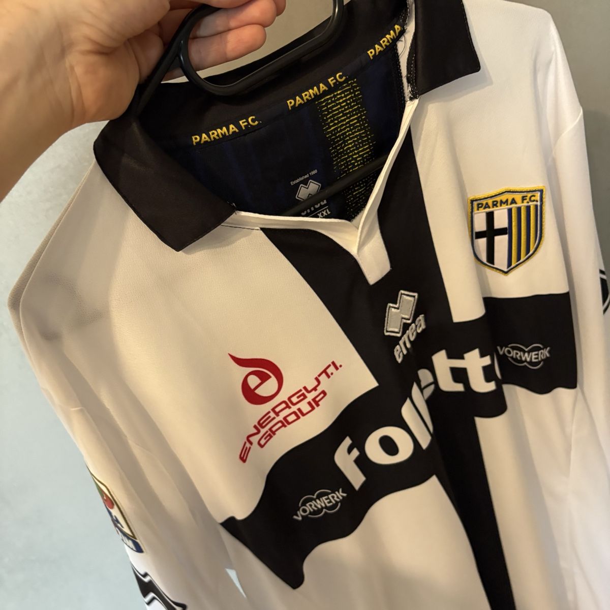 Canottiere & Pantaloni: Matchworn Parma Calcio Errea Belfodil – Usato da Winterthur venduto da LaBodega 5