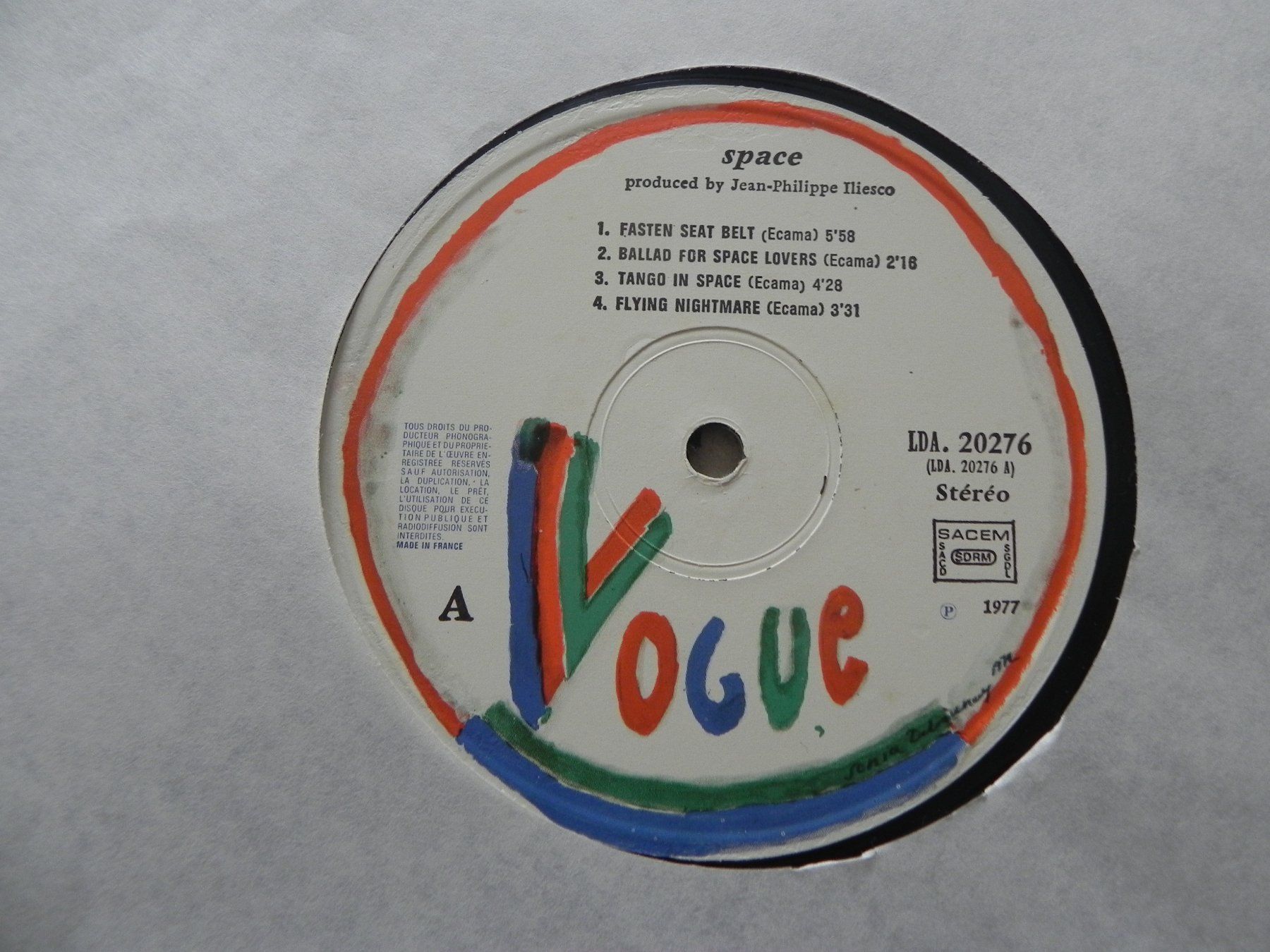 Dischi in vinile: LP Frankreich Disco Electro Pop Space 1977 Magic fly – Usato da Siebnen venduto da krimsie 4