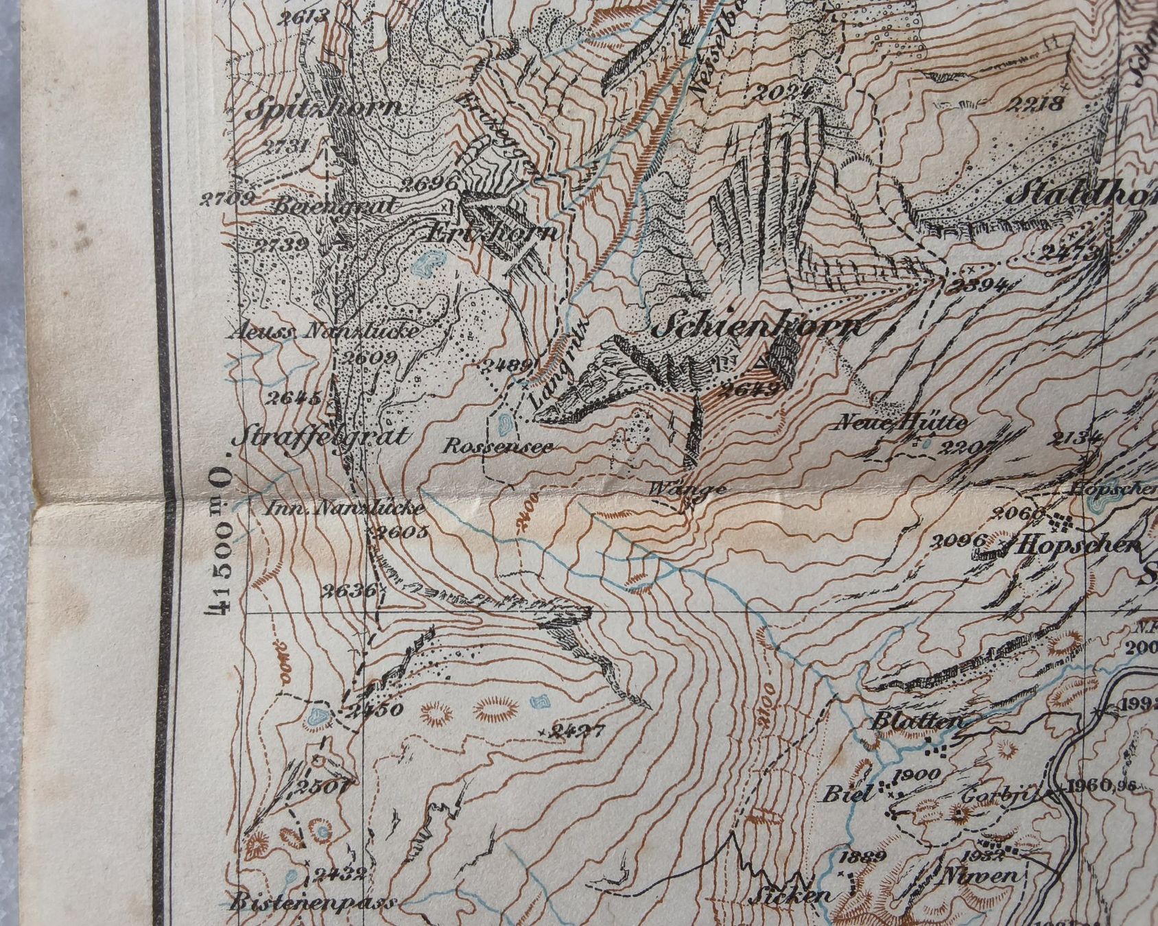 Cartine & Atlanti: Antike karte Simplonpass 1908 – Usato da Hallau venduto da histoiremerveilleuse 5