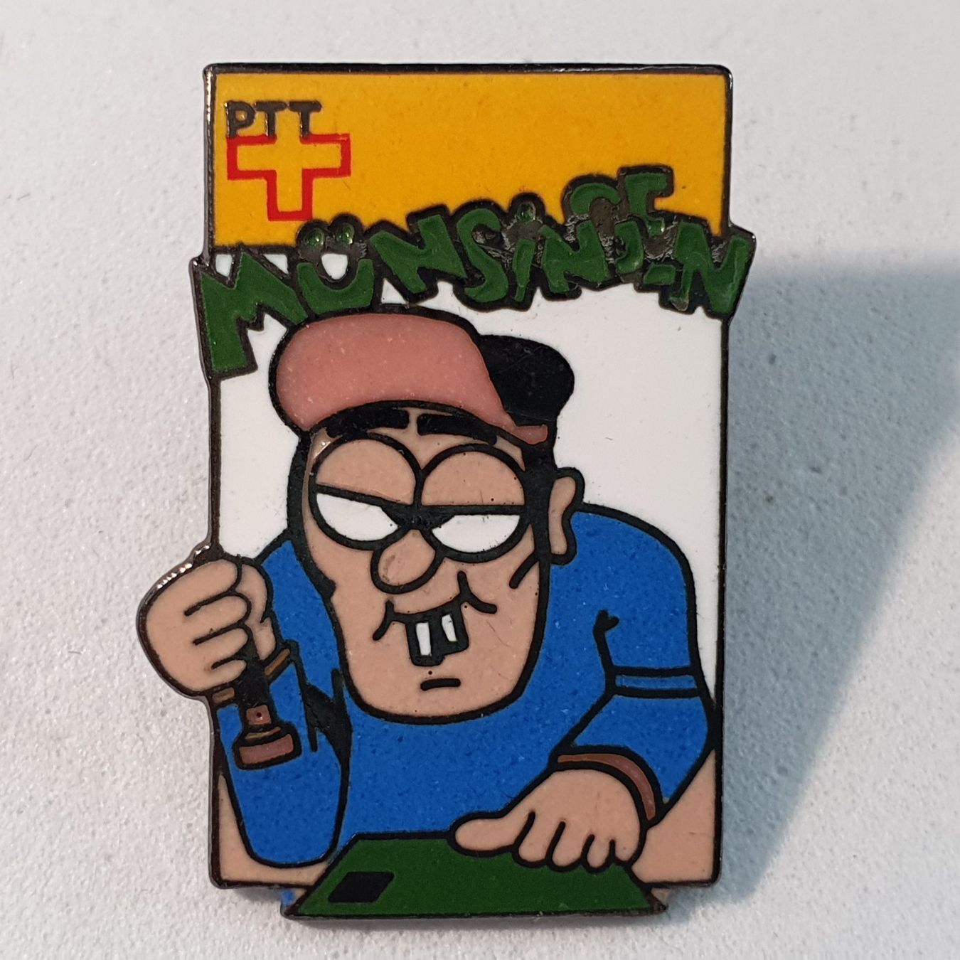 Placchette & Badge: Z774 - Pin PTT Post Münsingen   Nr. 142 – Usato da Reinach BL venduto da Boston-Verkauf