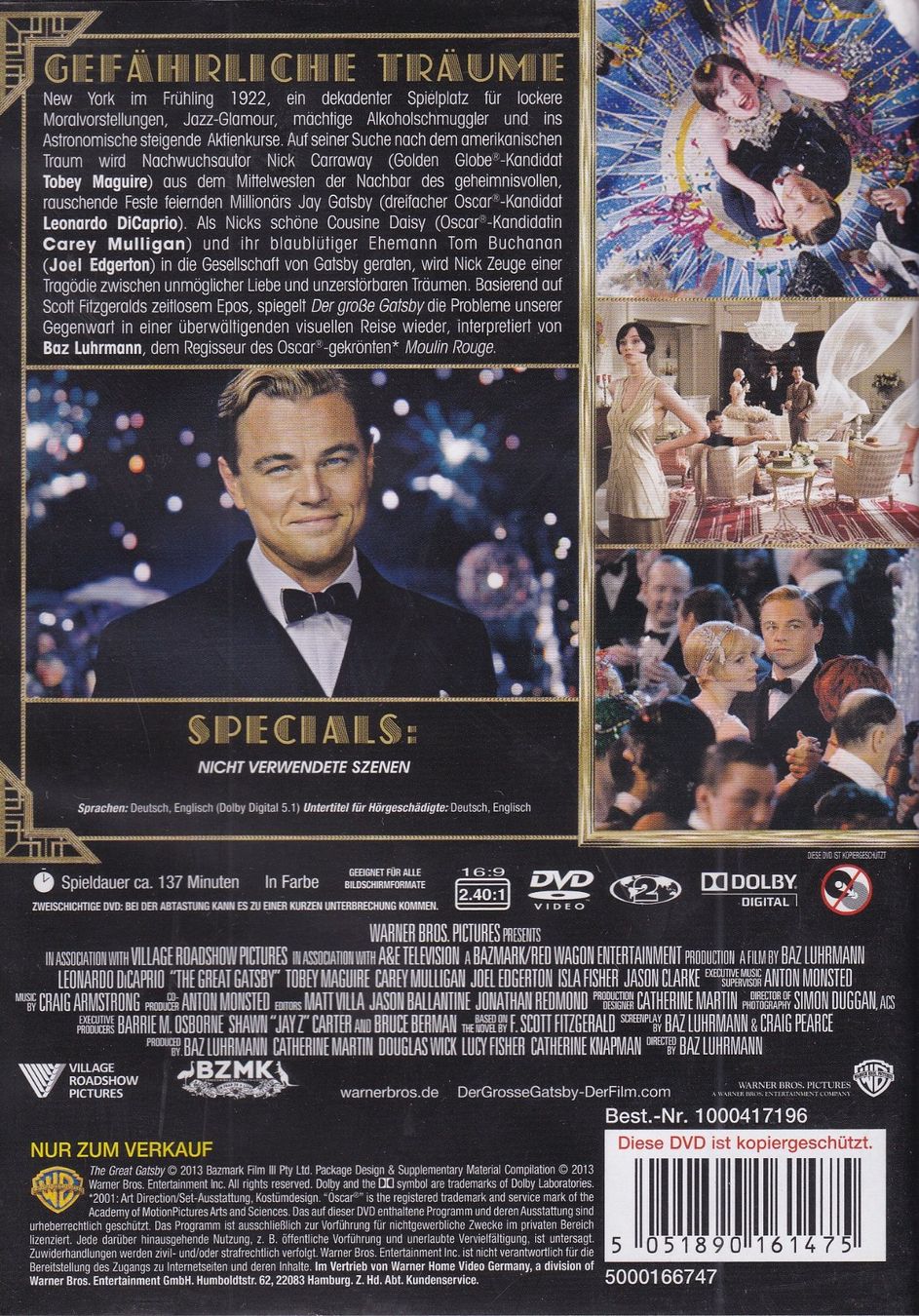 Tutti i DVDs: DVD ab Fr. 1.--, Der grosse Gatsby – Usato da Lausen venduto da Mondeo10628 1