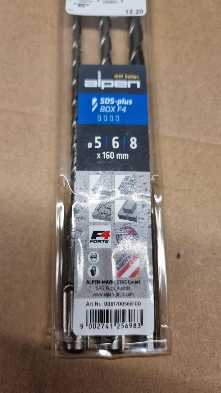 Tutti gli attrezzi: Alpen SDS-plus Bohrer 3-tlg. 5/6/8mm – Nuovo e nell'imballaggio originale da Rebstein venduto da James-Dean 3