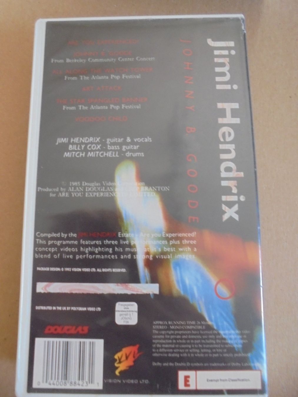 Tutti i VHS: Jimi Hendrix " Johnny B. Goode " VHS UK 1993 – Usato da Crissier venduto da Promopost 1