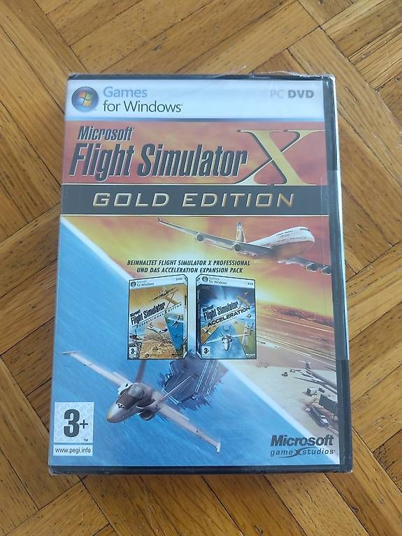 Microsoft Giochi: Microsoft Flight Simulator X Gold Edition sealed – Nuovo e nell'imballaggio originale da Wohlen AG venduto da gnabbr