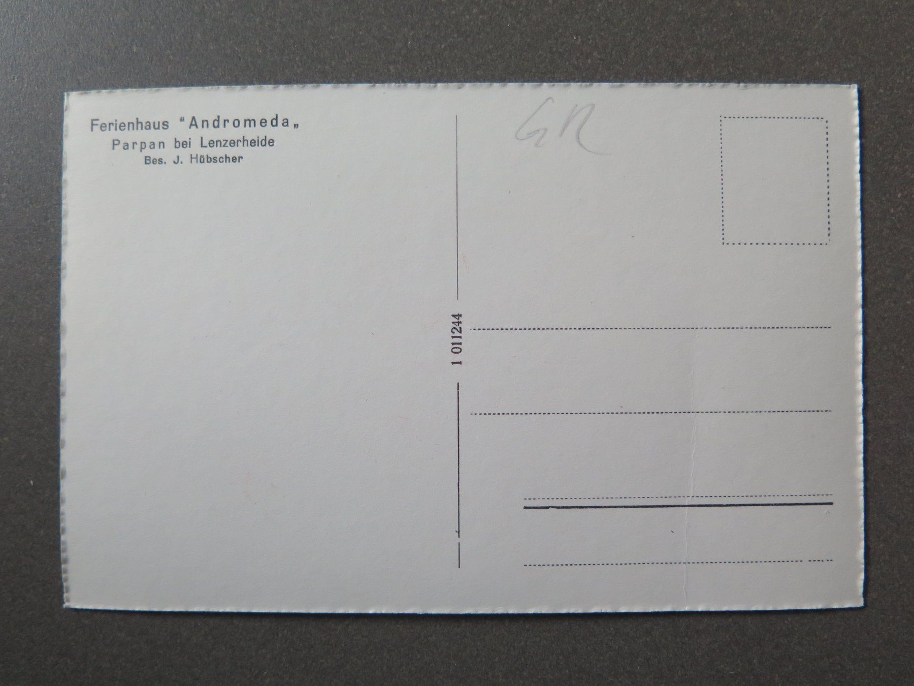 Cartoline postali: PARPAN BEI LENZERHEIDE - FERIENHAUS ANDROMEDA – Usato da Wittenbach venduto da lipasal 1