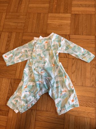 Combinaison bébé motif oies taille 73 100% coton