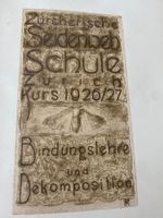 Handgeschriebenes Lehrbuch der Seidenwebschule 1926