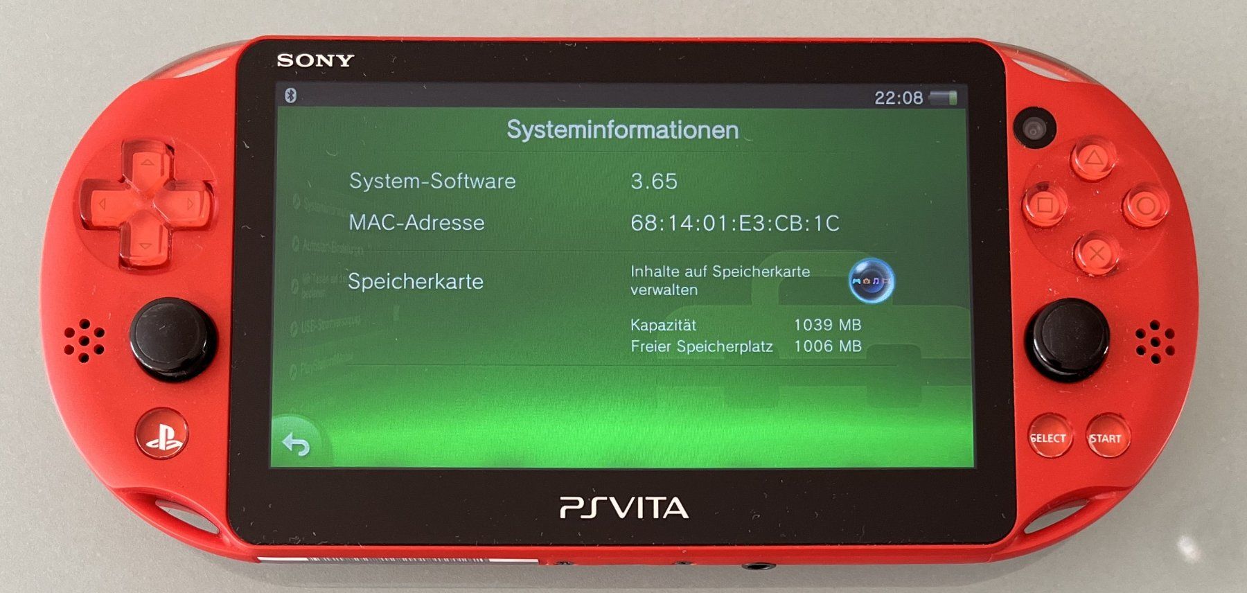 Sony Konsolen: Sony PlayStation PS Vita 2000 Metallic Red – Gebraucht aus Dornach von Deco89 6