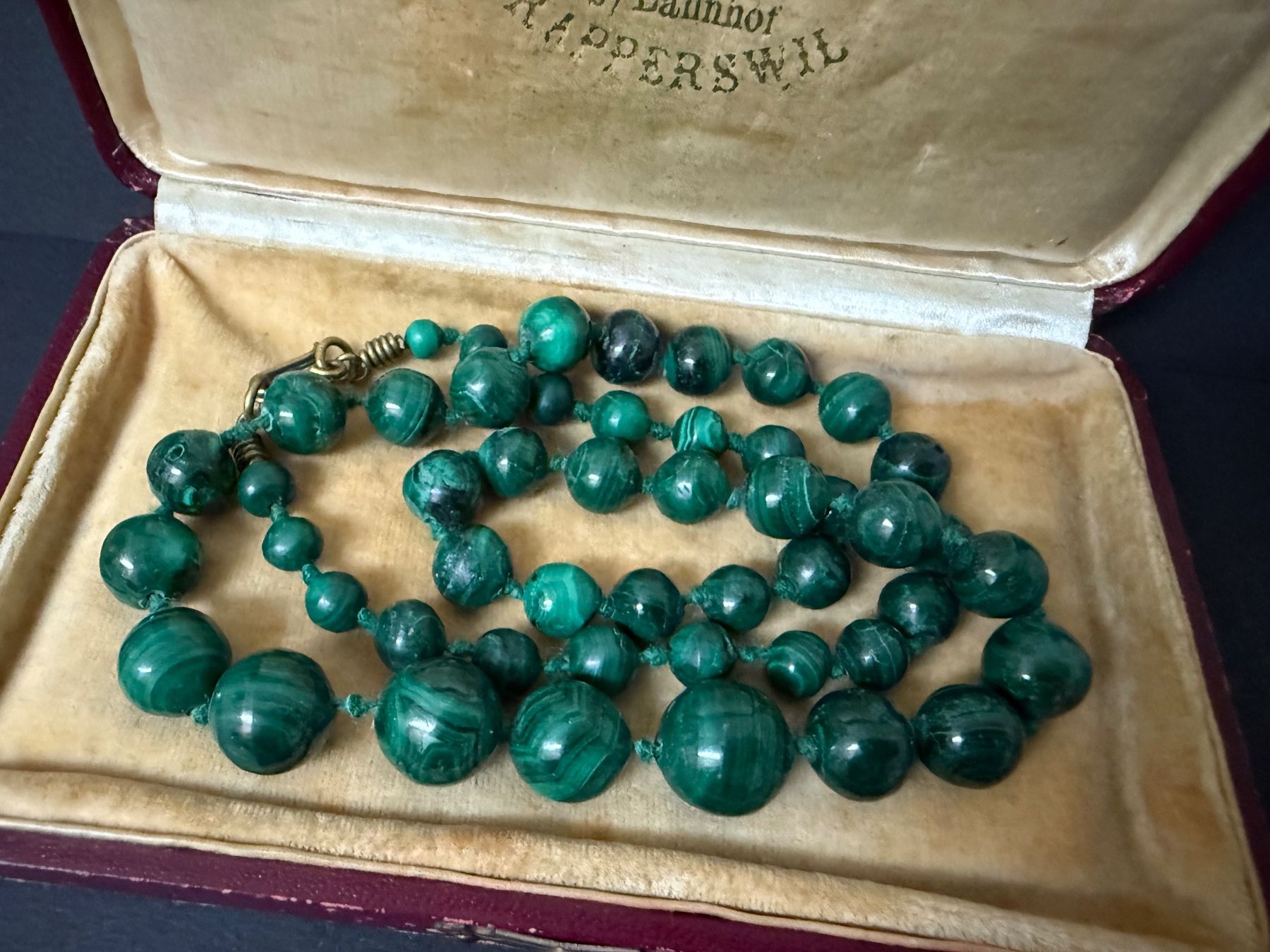 Colliers: Vintage Malachit Kette – D'occasion à Spiegel b. Bern par Rogger72 1