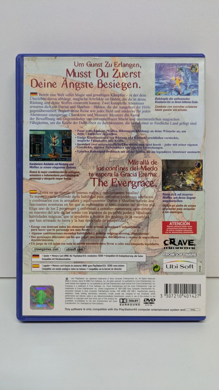 Giochi: Ever Grace - PlayStation 2 – Usato da Menziken venduto da mame18 2