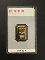 Goldbarren 5 g Reiffeisen Bank Kinebar