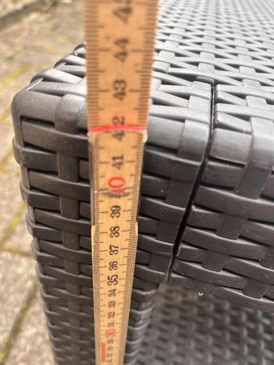 Rattan Kunststoff Gartenmöbel 2 Stühle und ein Tisch Kaufen auf Ricardo