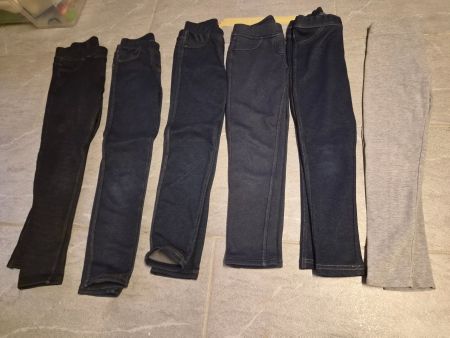 6 Winterleggins gefüttert Gr. 134