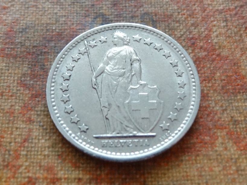 Alle Münzen: 1/2 Fr. 1968  Sans/Ohne  "B" – Gebraucht aus Romanel-sur-Lausanne von Swift13 1