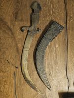 Antiker Krumm dolch mit Inschrift (i2)