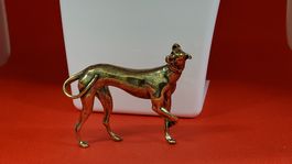 Alte Windhund Figur aus Messing - Sammlerstück!