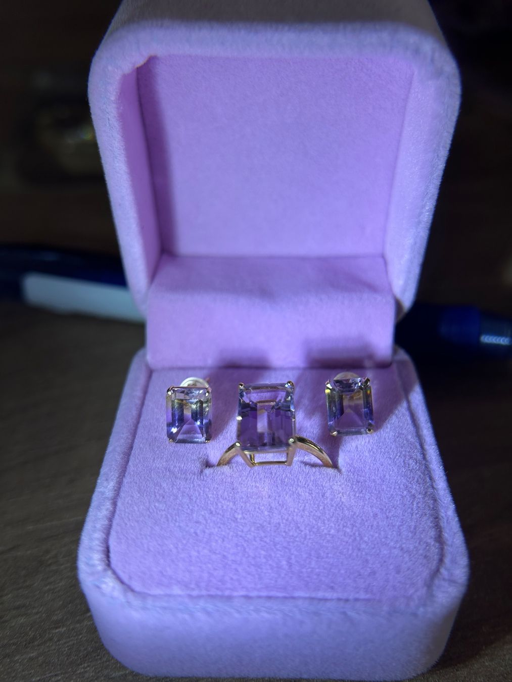 Altri gioielli: Amethyst Ring and Earring Set. – Nuovo (secondo la descrizione) da Tägerwilen venduto da jna_5zmg 8