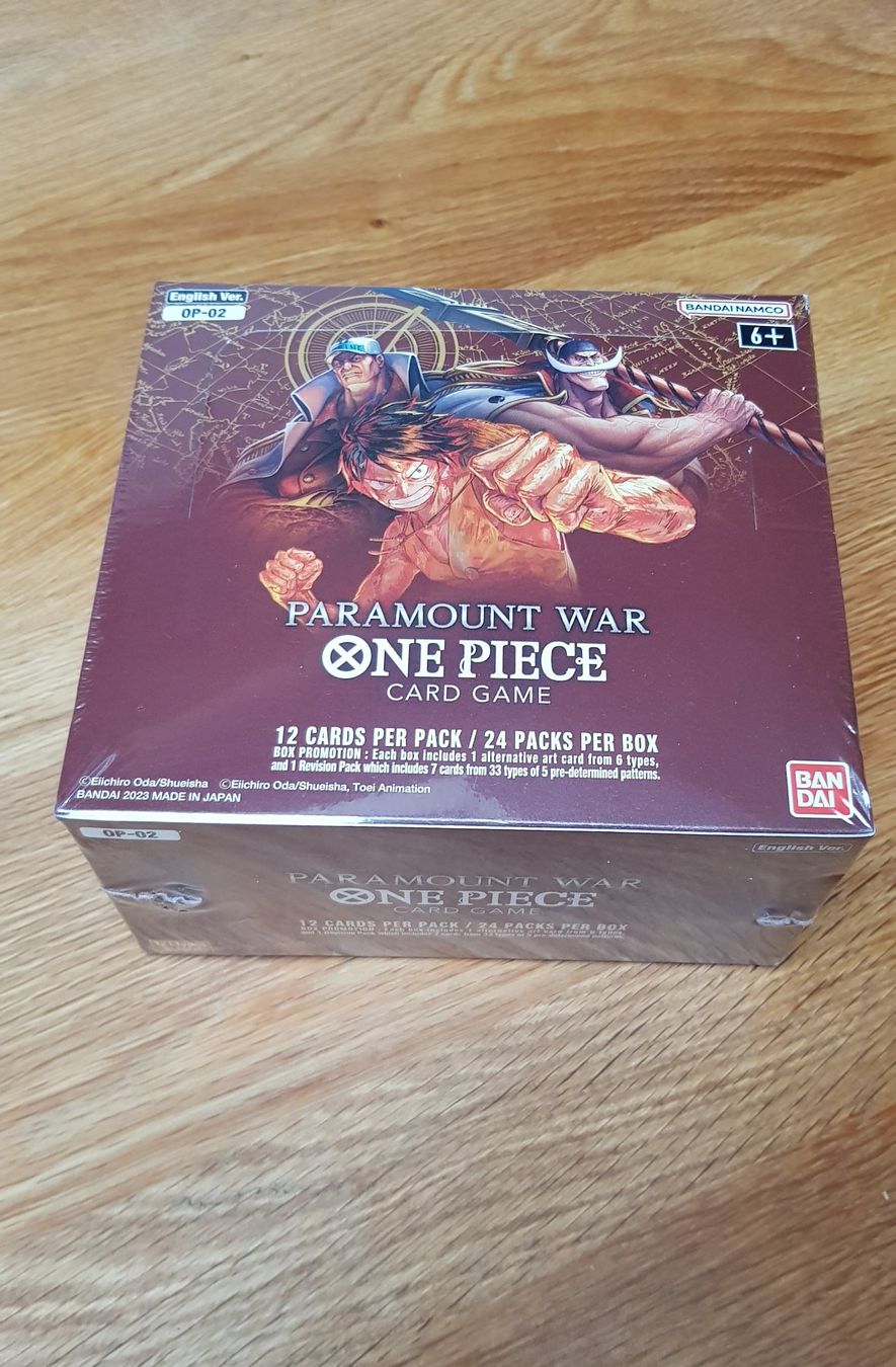 Bandai Carte collezionabili: One Piece OP-02 Paramount War Booster Display EN – Nuovo e nell'imballaggio originale da Lausanne 26 venduto da HipstersCollectibles