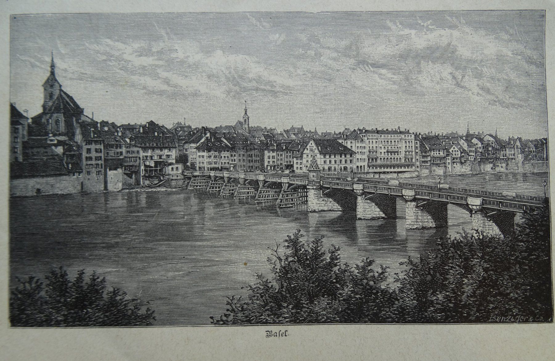 Cartoline postali: Basel Xylographie von 1907 – Usato da Safnern venduto da Wstussi