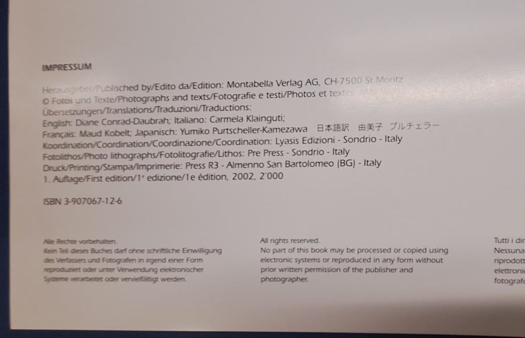 Libri: Bildband Das grosse Buch vom Engadin Max Weiss 2002 – Nuovo (secondo la descrizione) da Mönchaltorf venduto da Joka013 2
