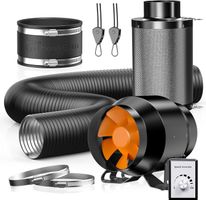 Gewächs Abluftset 100mm Rohrventilator Drehzahlregler Grow