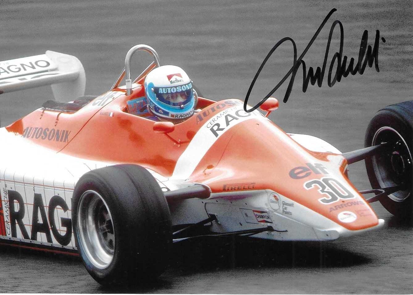 Autografi: Baldi, Arrows 1982, original signiert! – Usato da Grünenmatt venduto da F1Racing-Switzerland