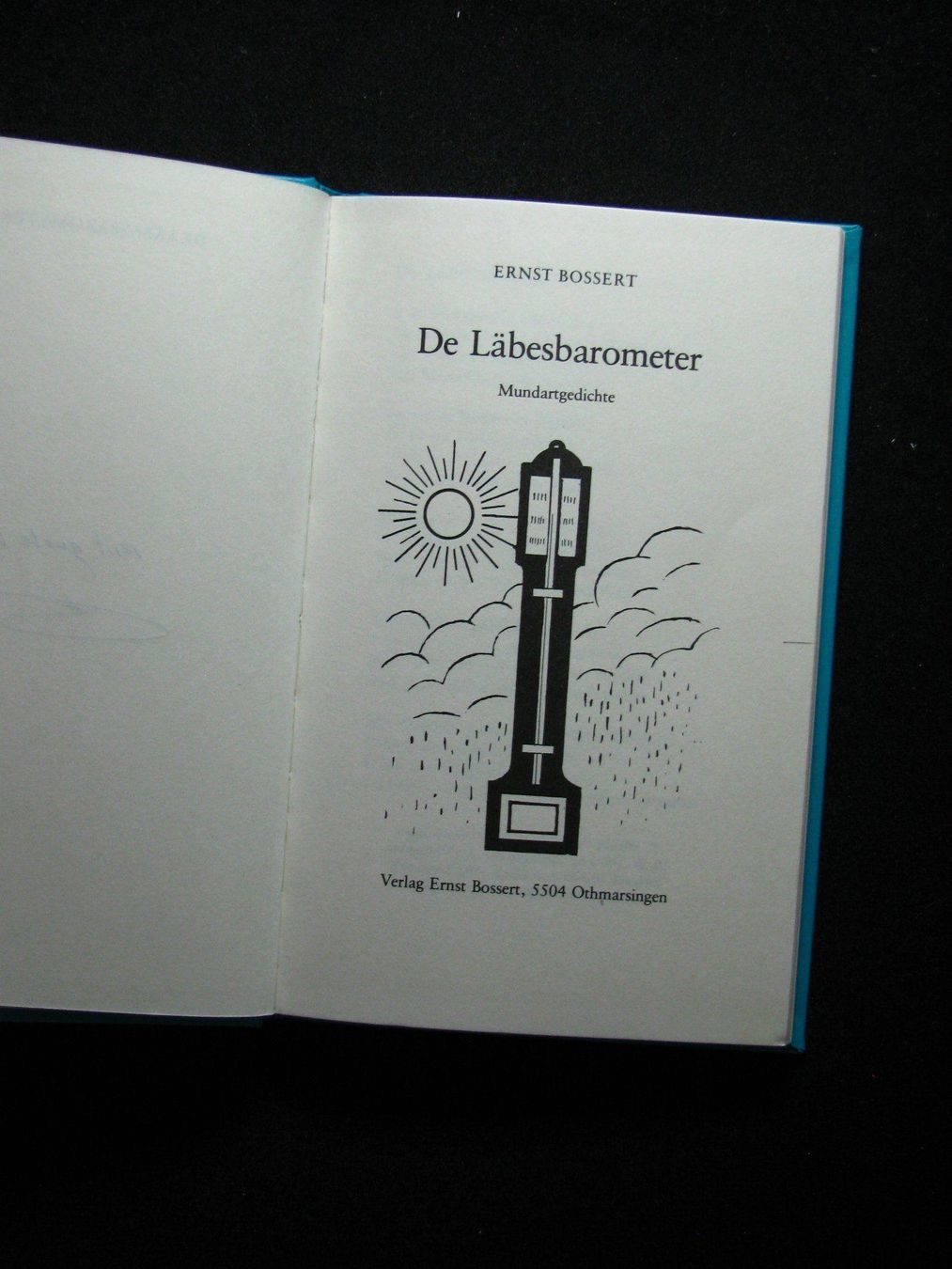 Libri: Ernst Bossert De Läbesbarometer signiert – Usato da Reitnau venduto da Zaomir 2