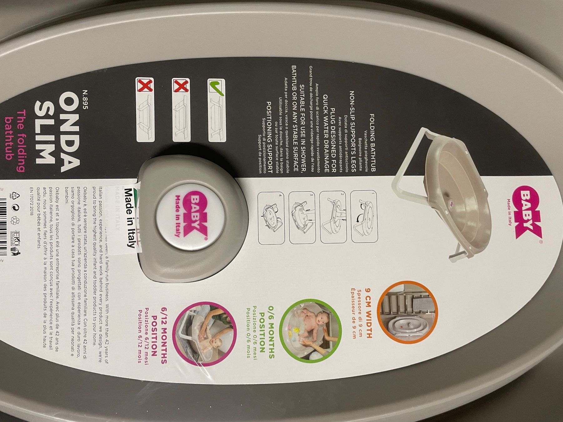 Tutto per il bagno: Baignoire bébé 0-12mois – Nuovo e nell'imballaggio originale da Plan-les-Ouates venduto da mtbvir 1