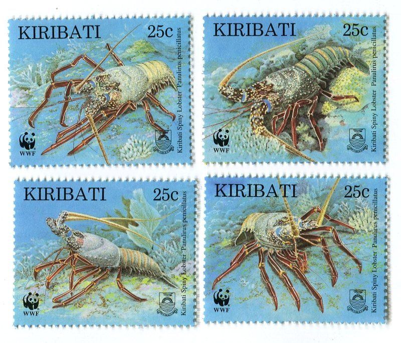 Tutti i francobolli: Briefmarken "Langusten". Kiribati. – Nuovo e nell'imballaggio originale da Basel venduto da Butsch5