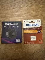 Mini Spion Kamera mit Nachtsicht + 64GB Speicherkarte