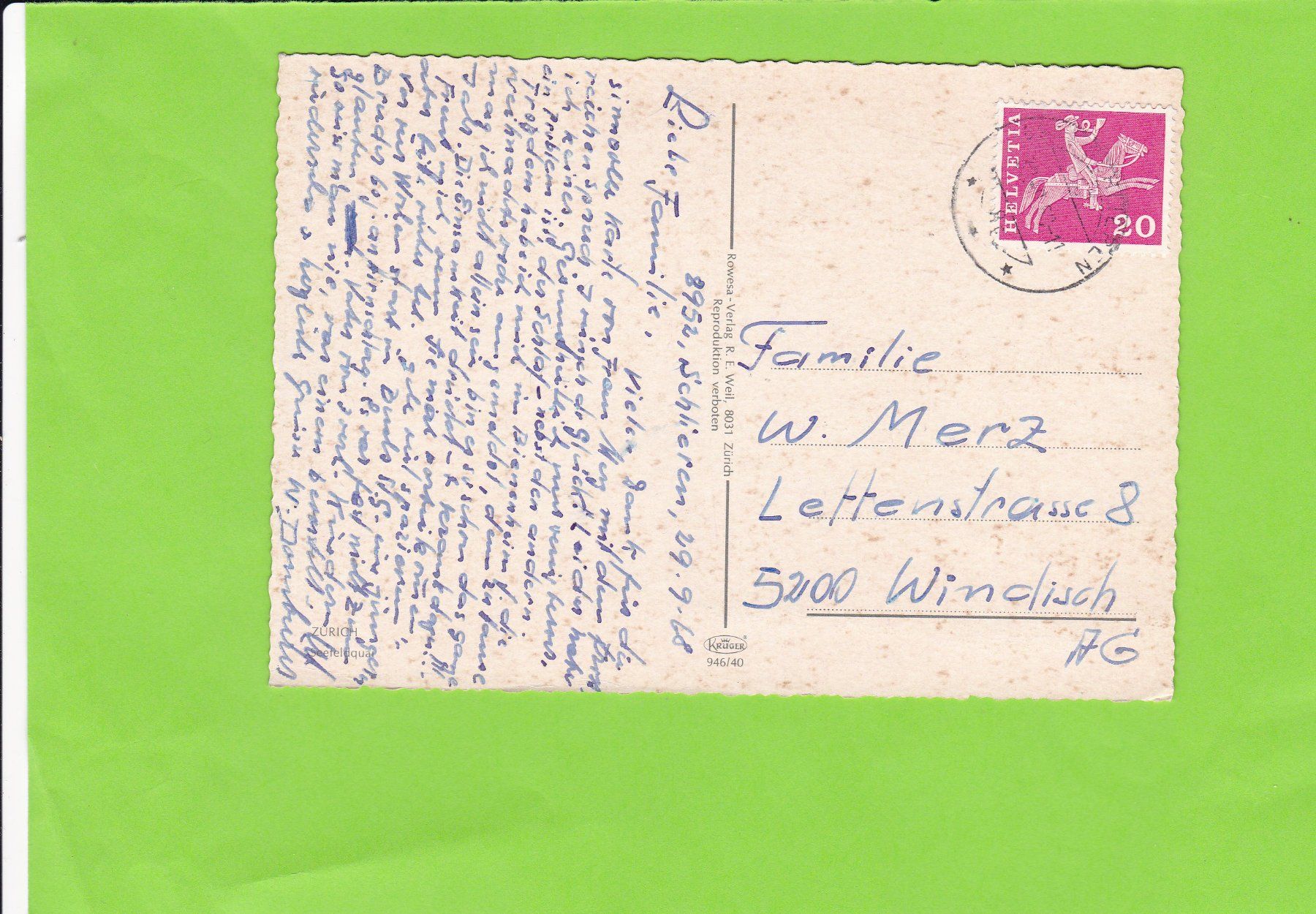 Cartes postales: Zürich – D'occasion à St. Peterzell par neckertal 1