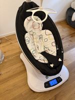 4moms Babywippe MamaRoo schwarz weiss mit Sitzpolster