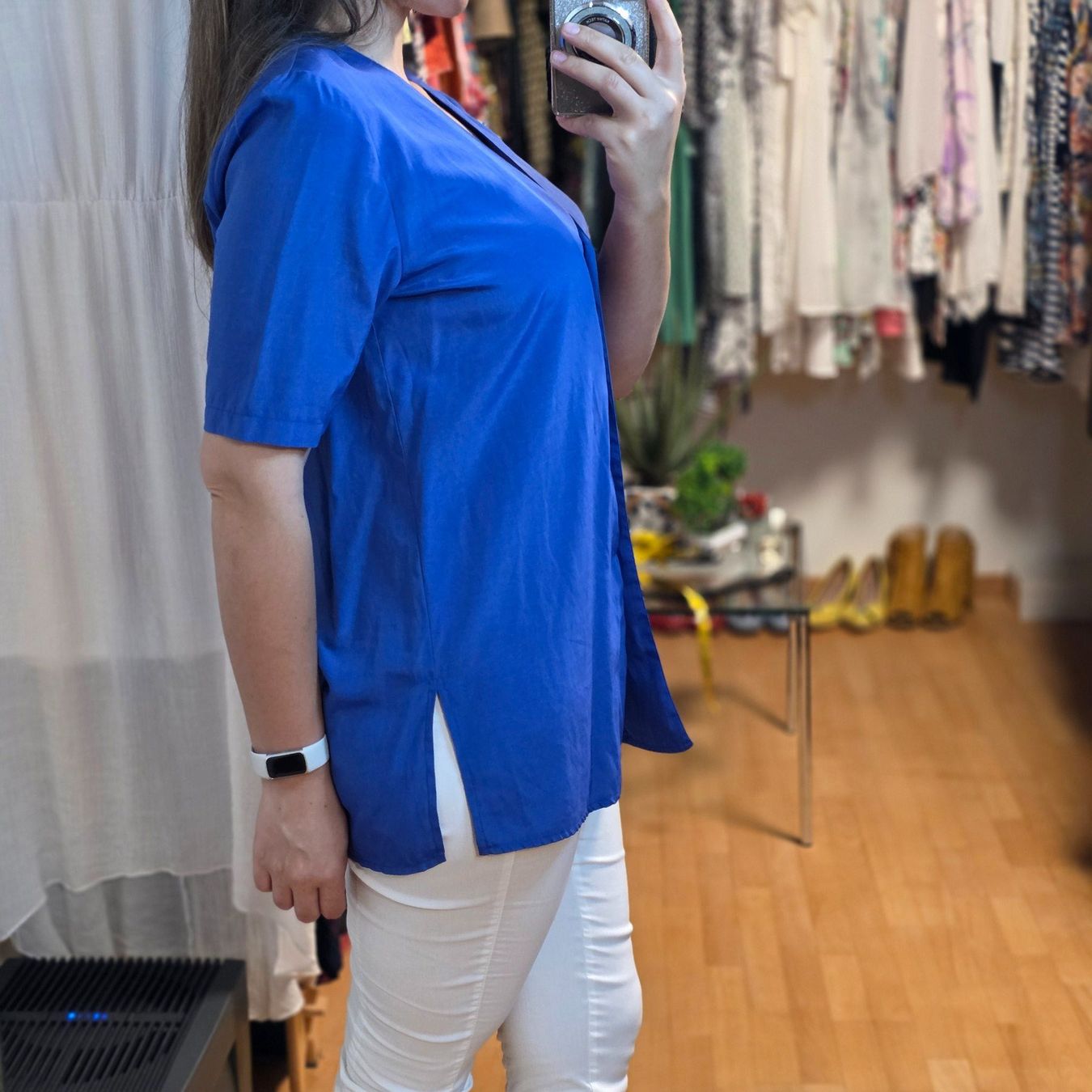 Camicette: Vintage Bluse blau 38/40 – Usato da Wald ZH venduto da CapLux 1