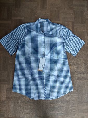 ERFO PURE Bluse Gr.36 blau/weiss kariert, neu mit Etikett