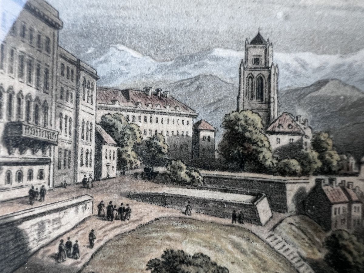Grafica & Litografie: Lithografie von Bern um 1870 – Usato da Neuenegg venduto da Magosaurus 3