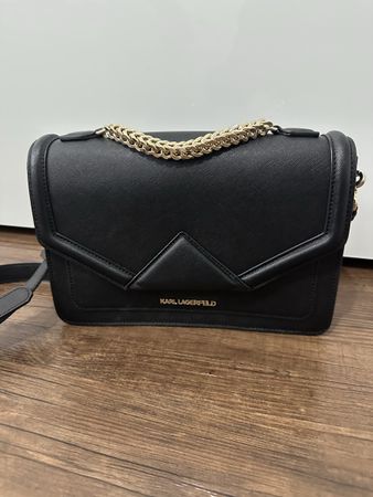 Karl Lagerfeld Umhängetasche Schwarz / Gold Kette