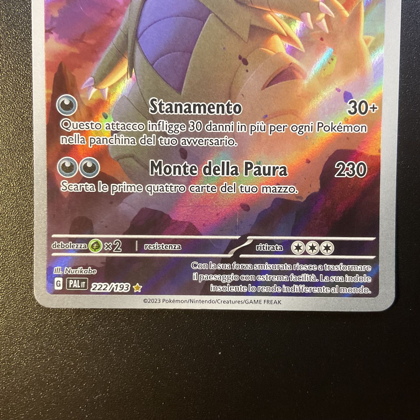 Pokémon Sammelbilder & Trading cards: Pokémon Tyranitar AR 222/193 Paldea Evolved IT Ab 1 -. – Gebraucht aus Niederuzwil von NadineS75 1