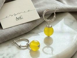 Design Creolen mit Citrin - A&C neu