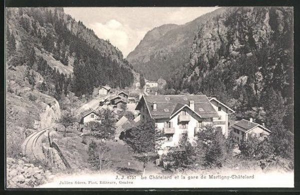 Ansichtskarten: Le Châtelard, gare Martigny-Châtelard – Gebraucht aus Frauenfeld von POML